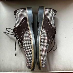 Men’s Houndstooth Saddle Shoes